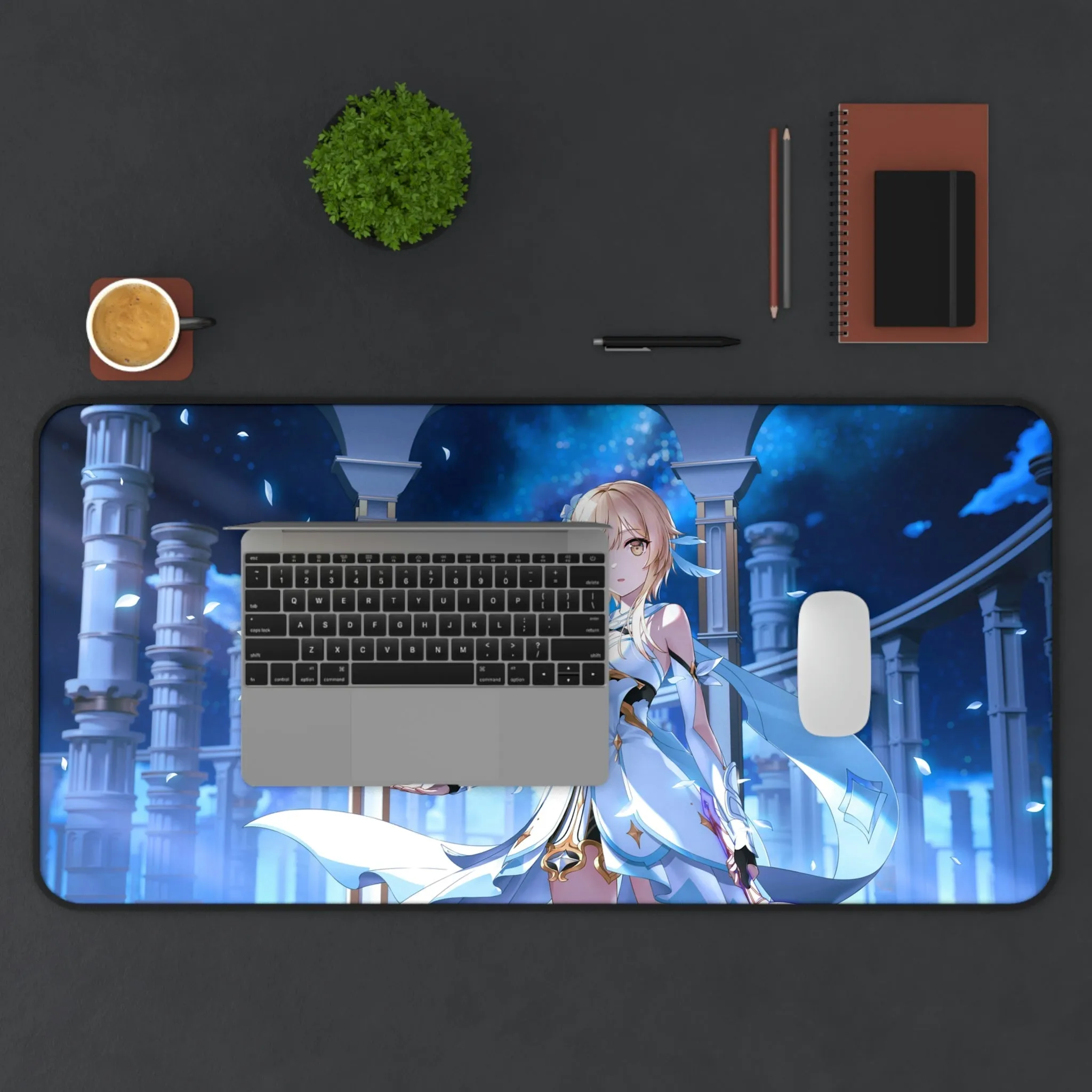 Genshin Impact Lumine Desk Mat - Large Gaming Mousepad - MTG Playmat