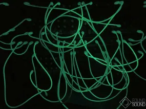 Glow Worm Cables 50cm Green Eurorack Patch Cable