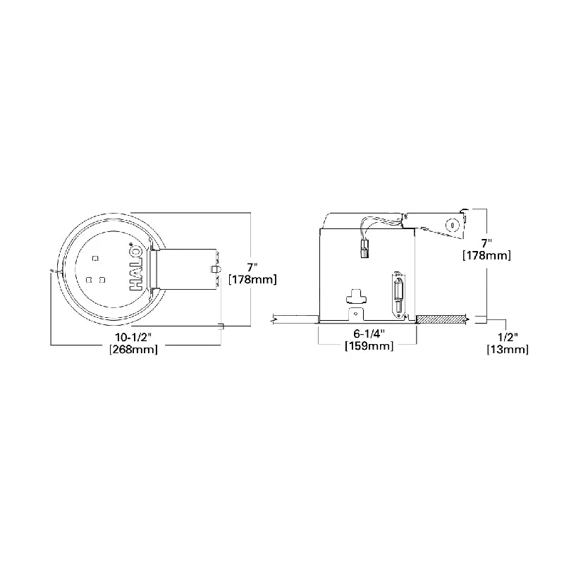 Halo E750RICAT 6" Recessed LED Remodel Housing