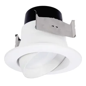 Halo LA406 4" All-Purpose LED Adjustable Retrofit Gimbal 600 Lumens, 90 CRI Dimming down to 10%