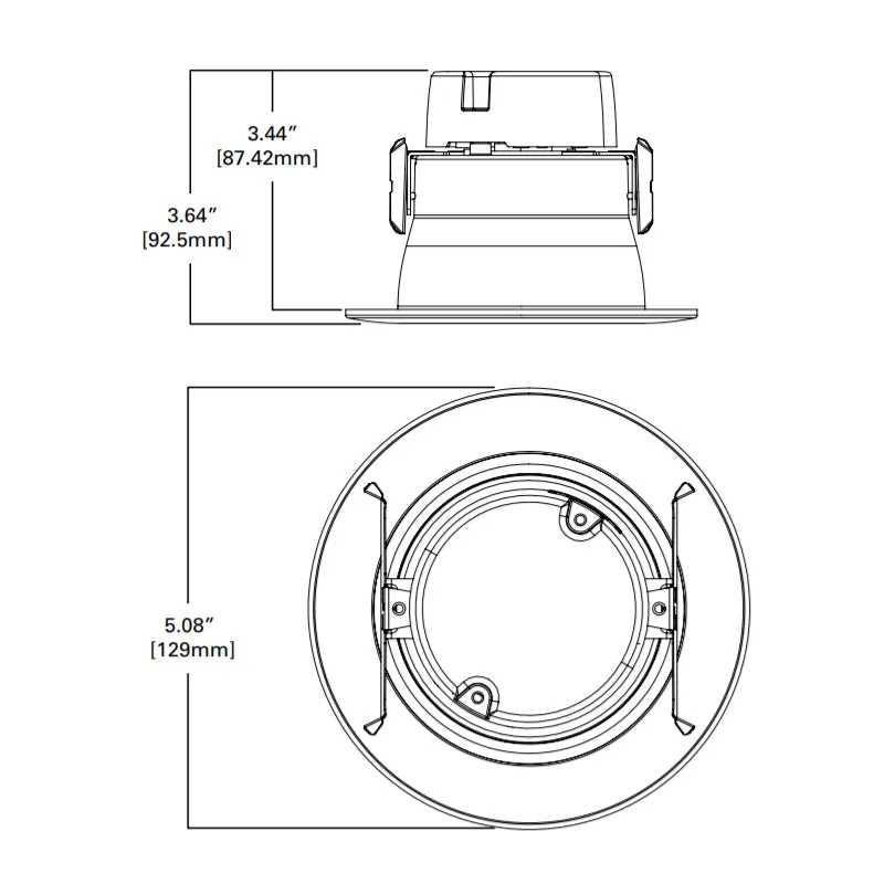 Halo LA406 4" All-Purpose LED Adjustable Retrofit Gimbal 600 Lumens, 90 CRI Dimming down to 10%