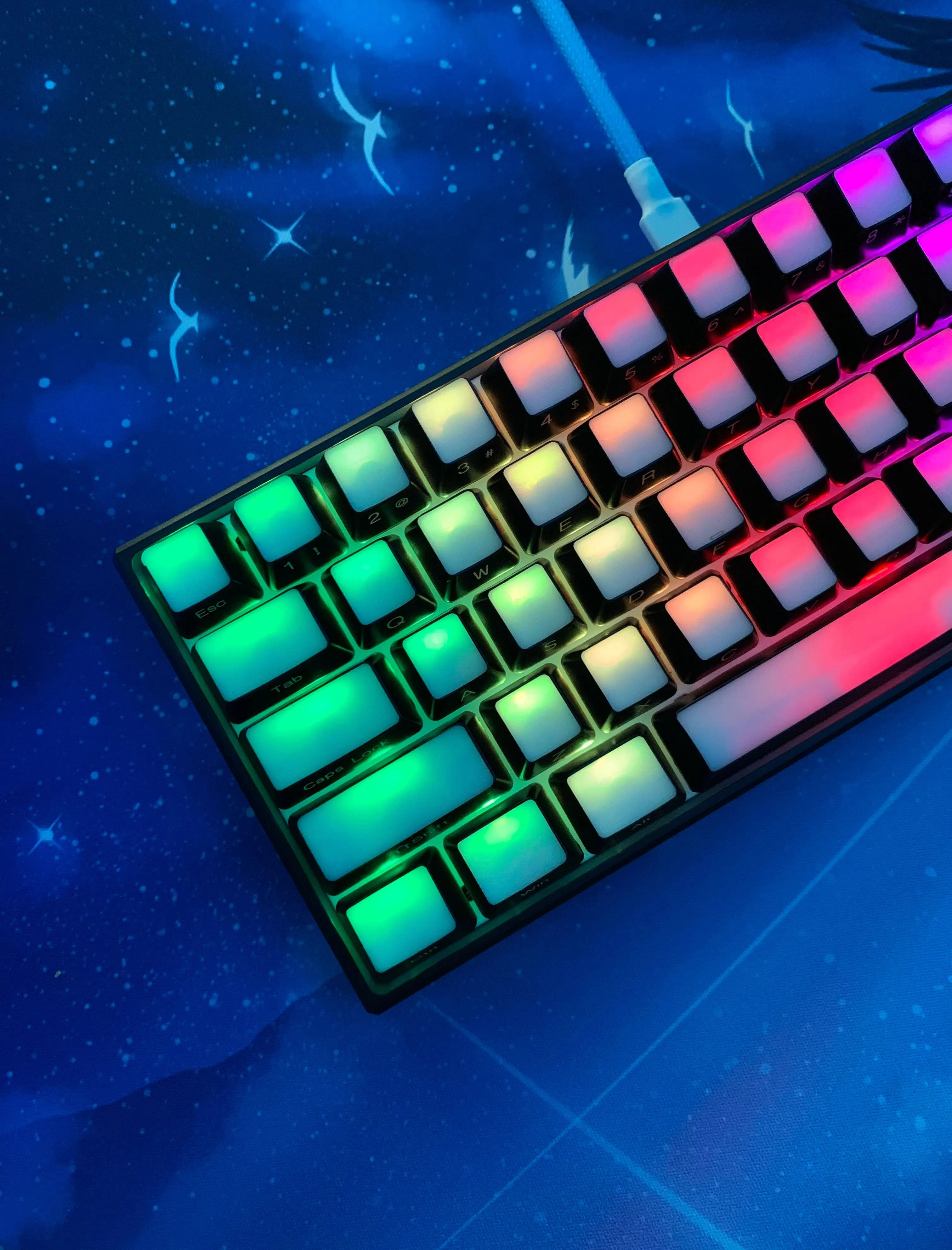 Hayabusa 60% Keyboard - Inverted Pudding