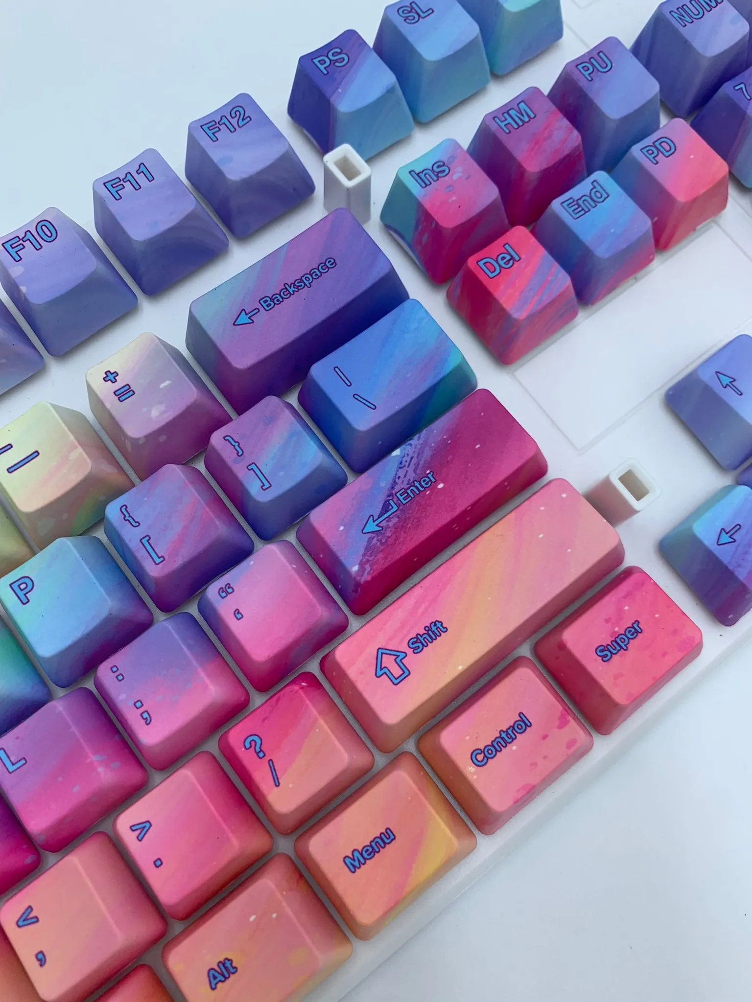 Hayabusa 60% Keyboard - Rainbow Sherbet