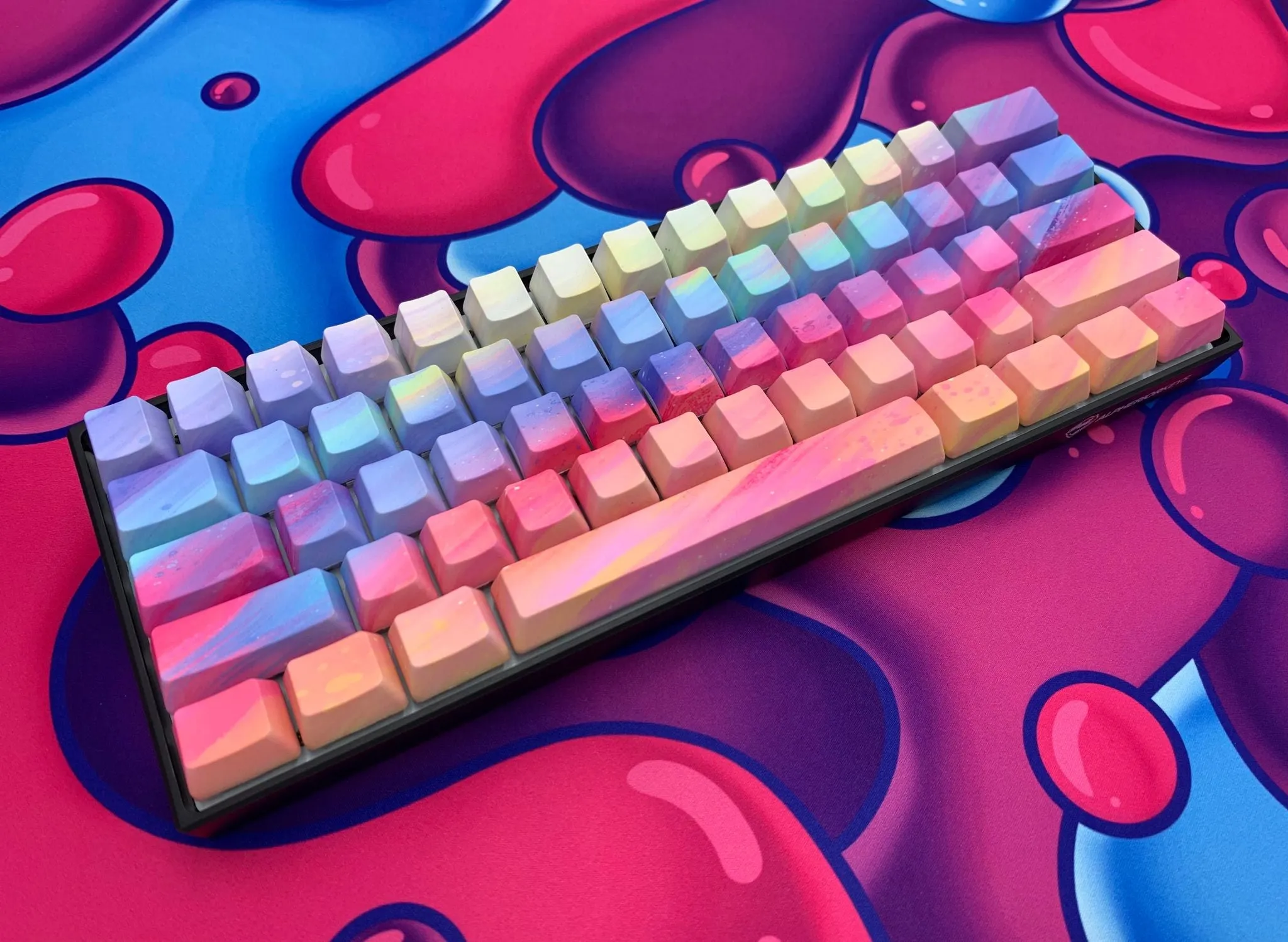 Hayabusa 60% Keyboard - Rainbow Sherbet