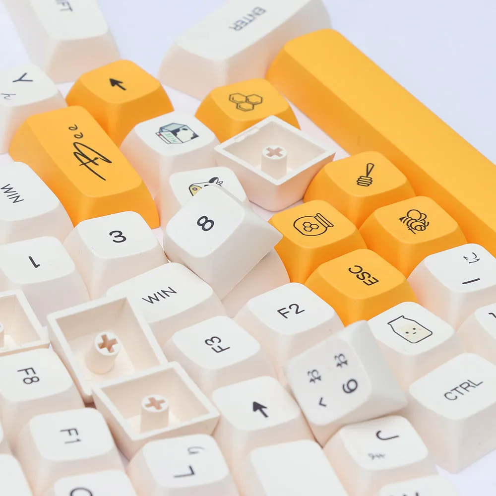 Honey and Milk Keycaps Set