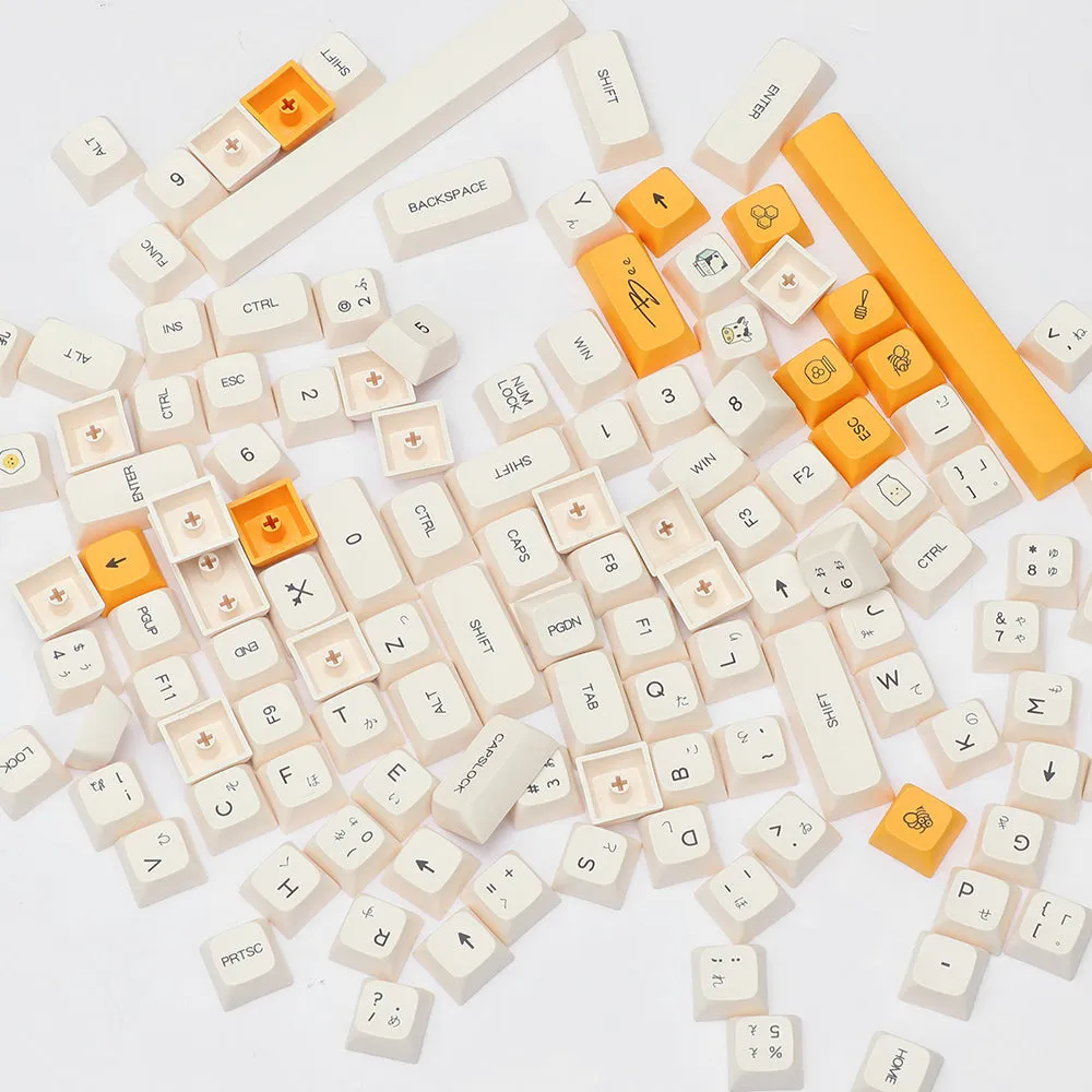 Honey and Milk Keycaps Set