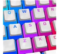 HP HyperX Pudding Keycaps (US Layout), Full Key Set, PBT, White - 4P5P5AA#ABA