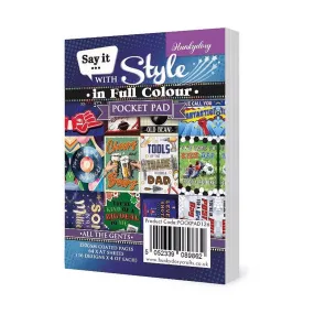 Hunkydory Say it with Style in Full Colour Pocket Pads -  All the Gents