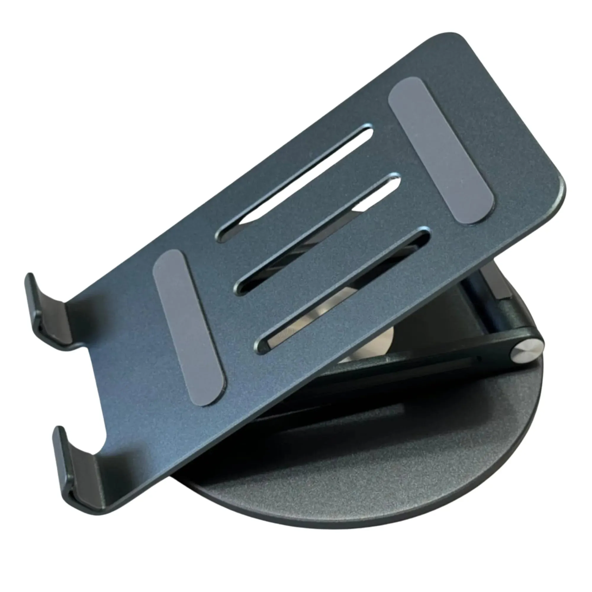 iPad Tablet stand with 360° rotating base: Sturdy adjustable stand for Tablets and Phones
