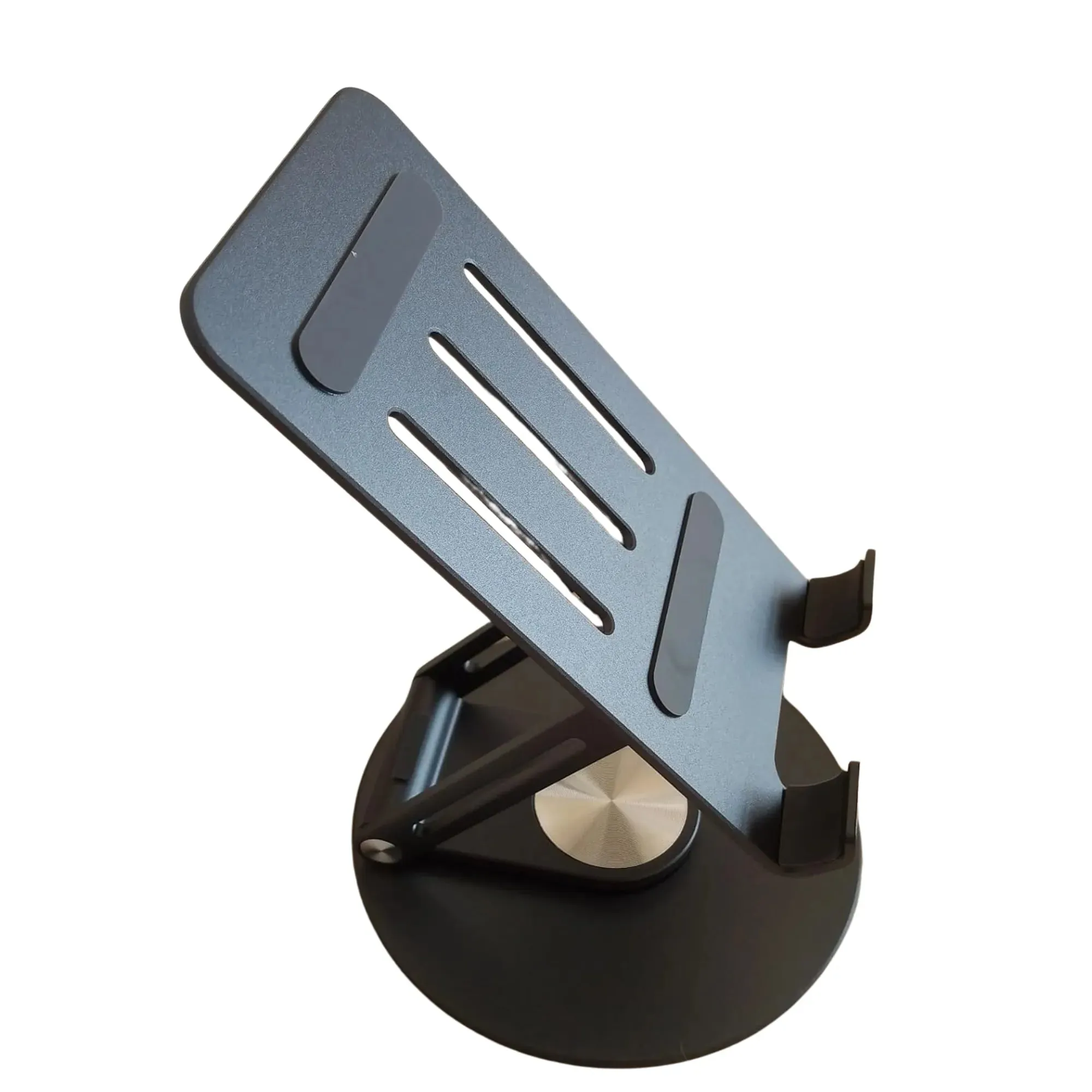 iPad Tablet stand with 360° rotating base: Sturdy adjustable stand for Tablets and Phones