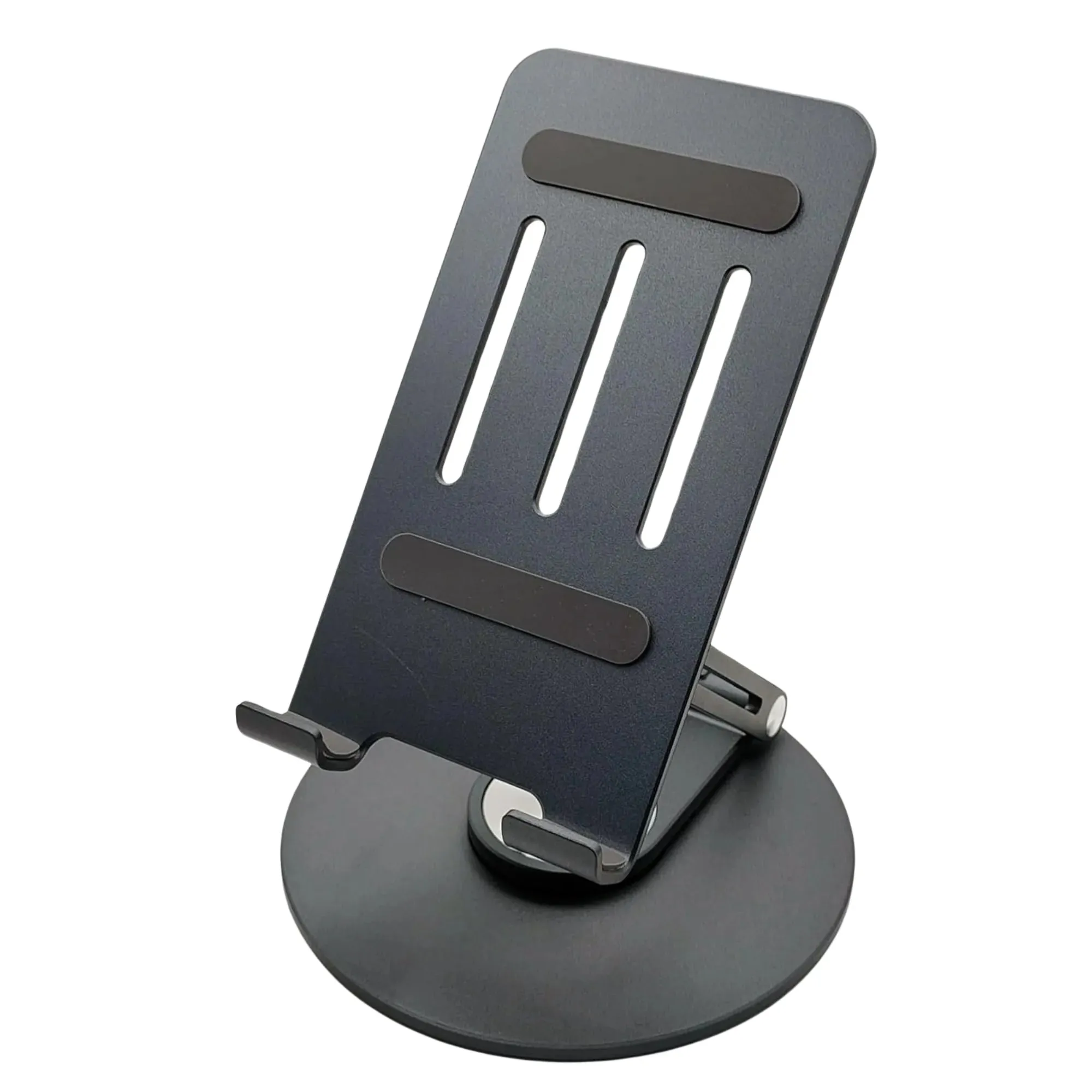 iPad Tablet stand with 360° rotating base: Sturdy adjustable stand for Tablets and Phones
