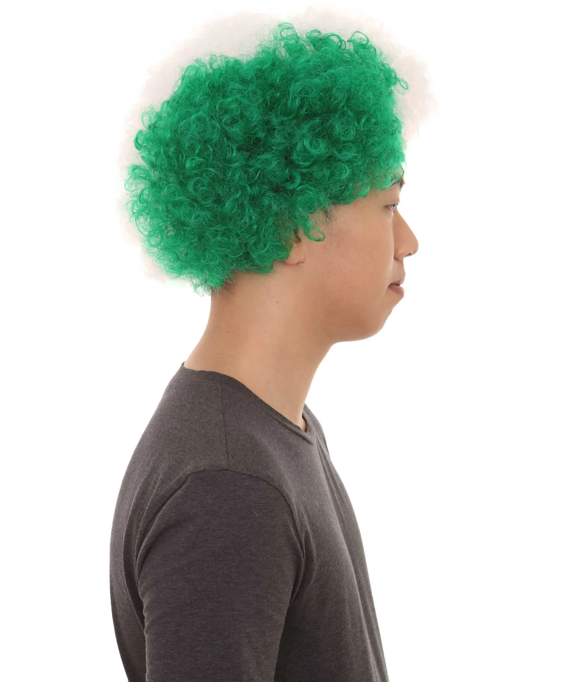 Italy Sport Unisex Afro Fun Wig | Jumbo Super Size Cosplay Halloween Wig