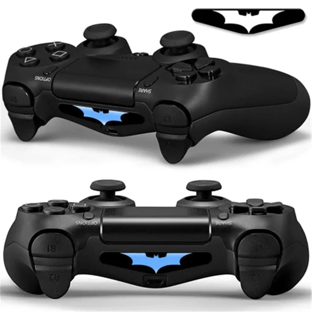 IVYUEEN 2 Pcs For Dualshock 4 PS4 DS4 Pro Slim Controller LED Light Bar Decal Sticker Cover for PlayStation 4 Control Game Skins