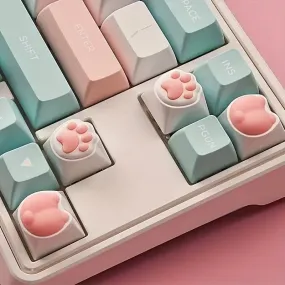 Kawaii Cat Paw and Pig Butt Button