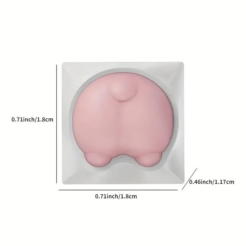 Kawaii Cat Paw and Pig Butt Button