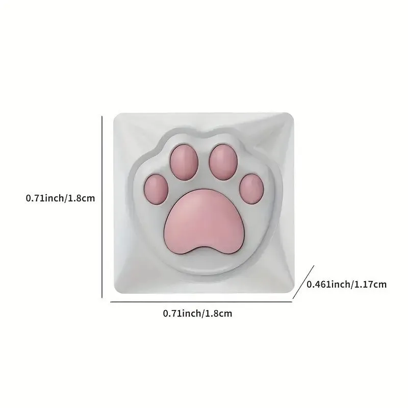 Kawaii Cat Paw and Pig Butt Button