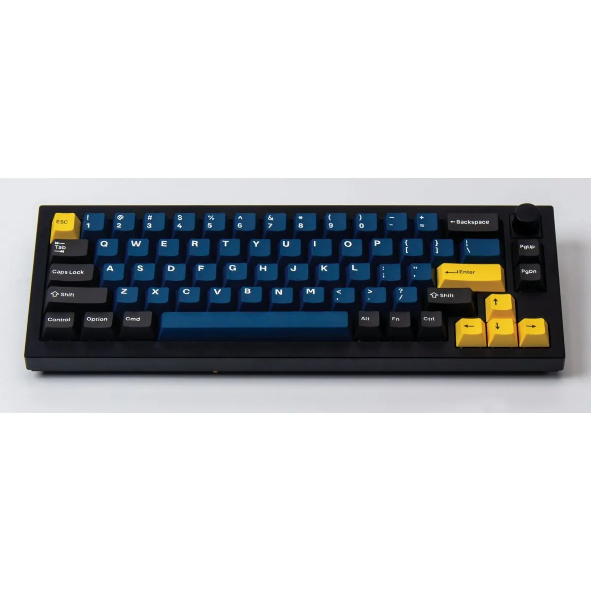 Keychron Cherry Profile Double-Shot PBT Full Set Keycaps (219 Keys) - Dark Blue and Golden