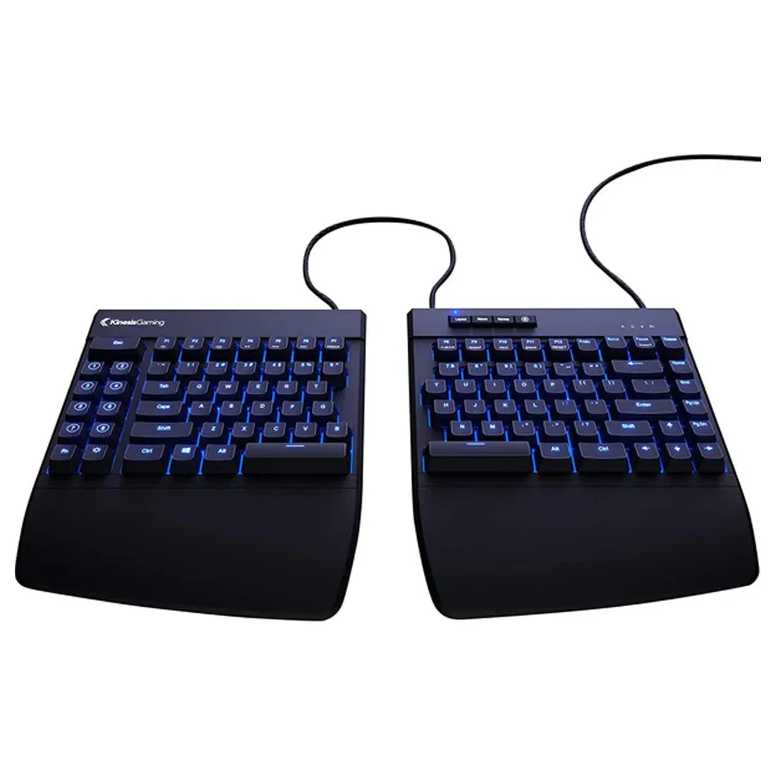 Kinesis Gaming Freestyle Edge Split Mechanical Gaming Keyboard (US Blue) (KB950-BLU)