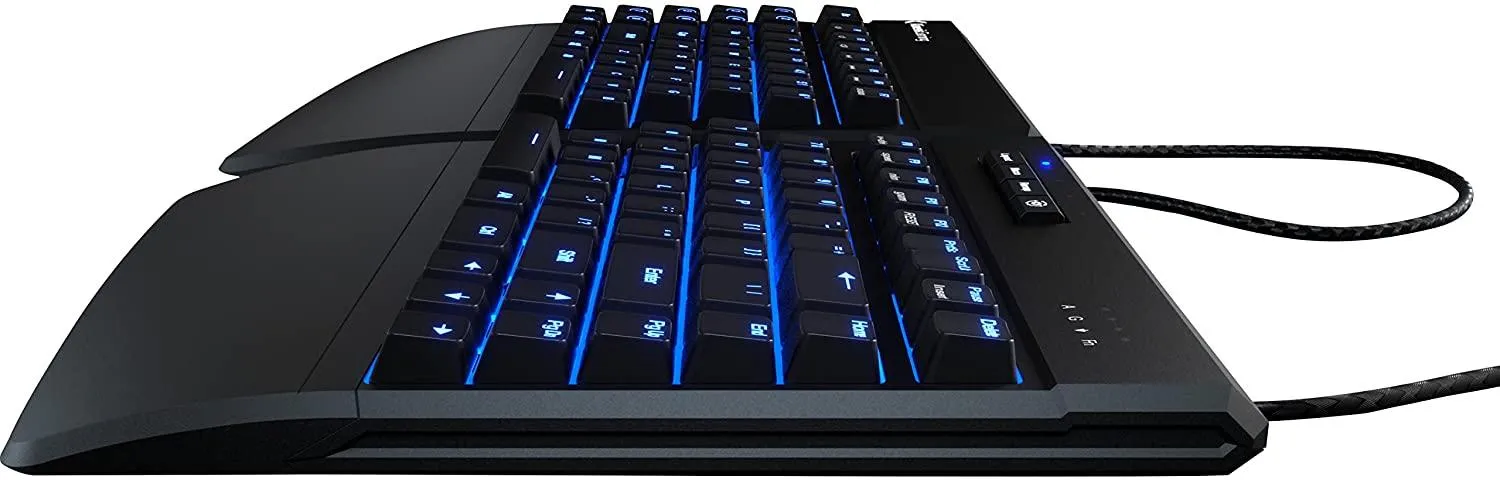 Kinesis Gaming Freestyle Edge Split Mechanical Gaming Keyboard (US Blue) (KB950-BLU)