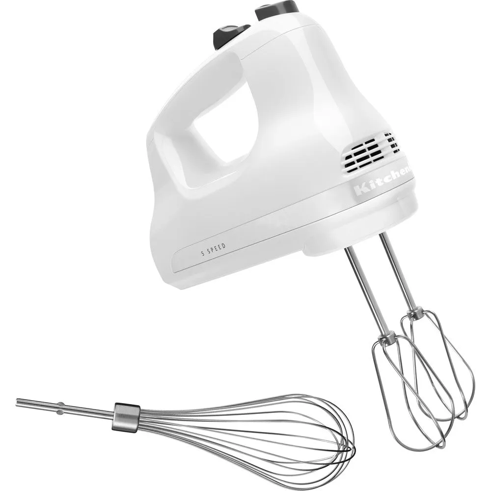 Kitchen Aid, Hand Mixer, 5 Speeds, White