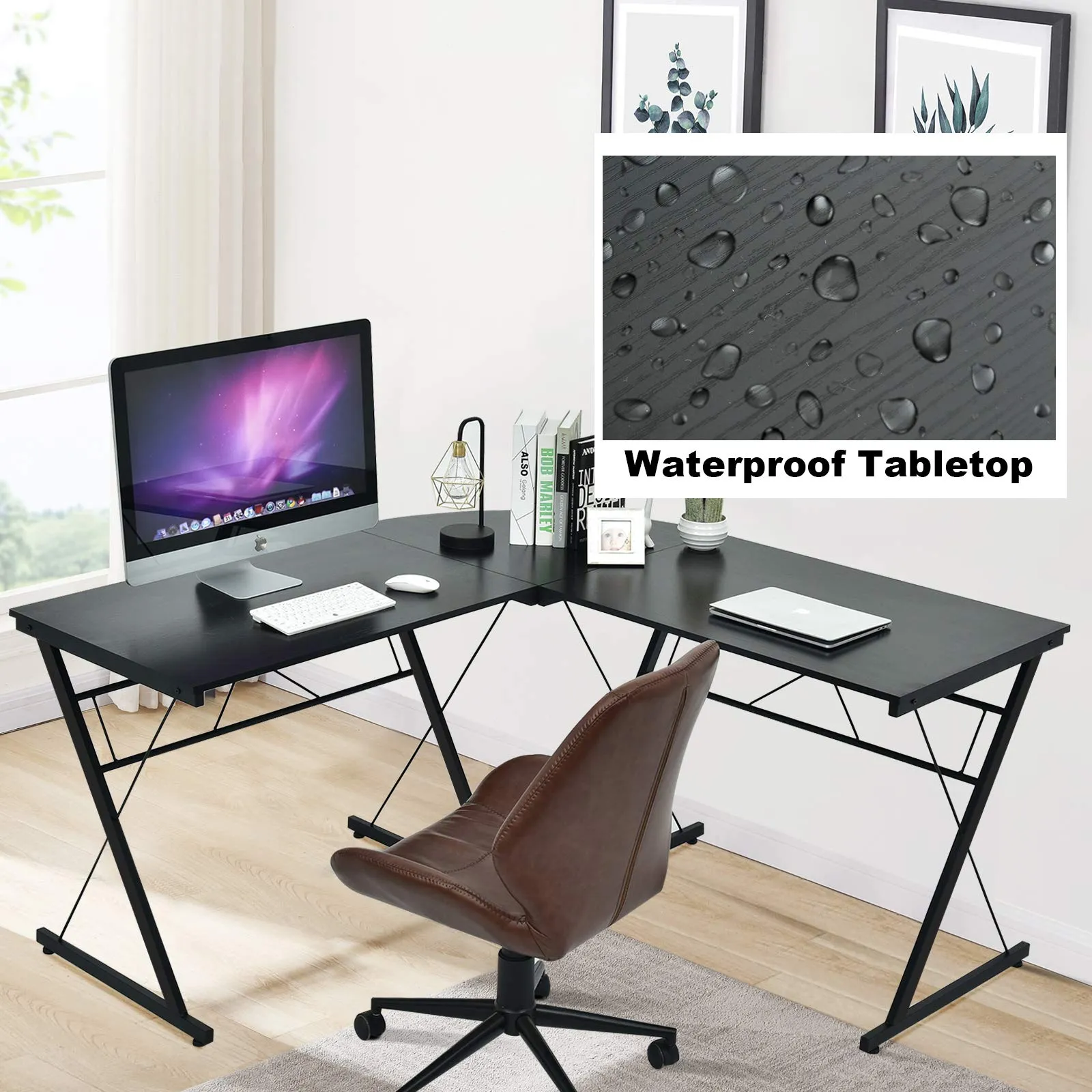 L-Shaped Desk Corner Computer Desk