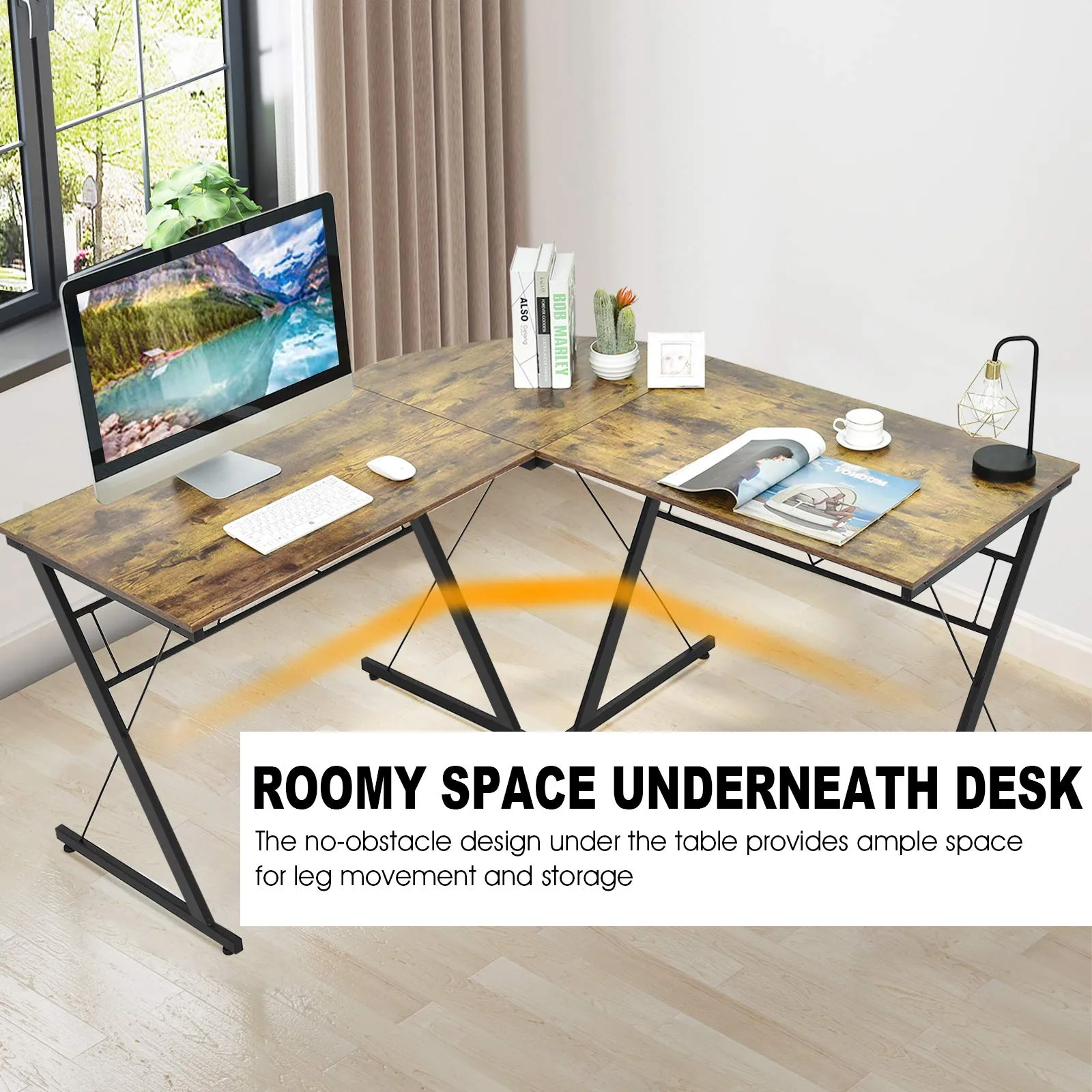 L-Shaped Desk Corner Computer Desk