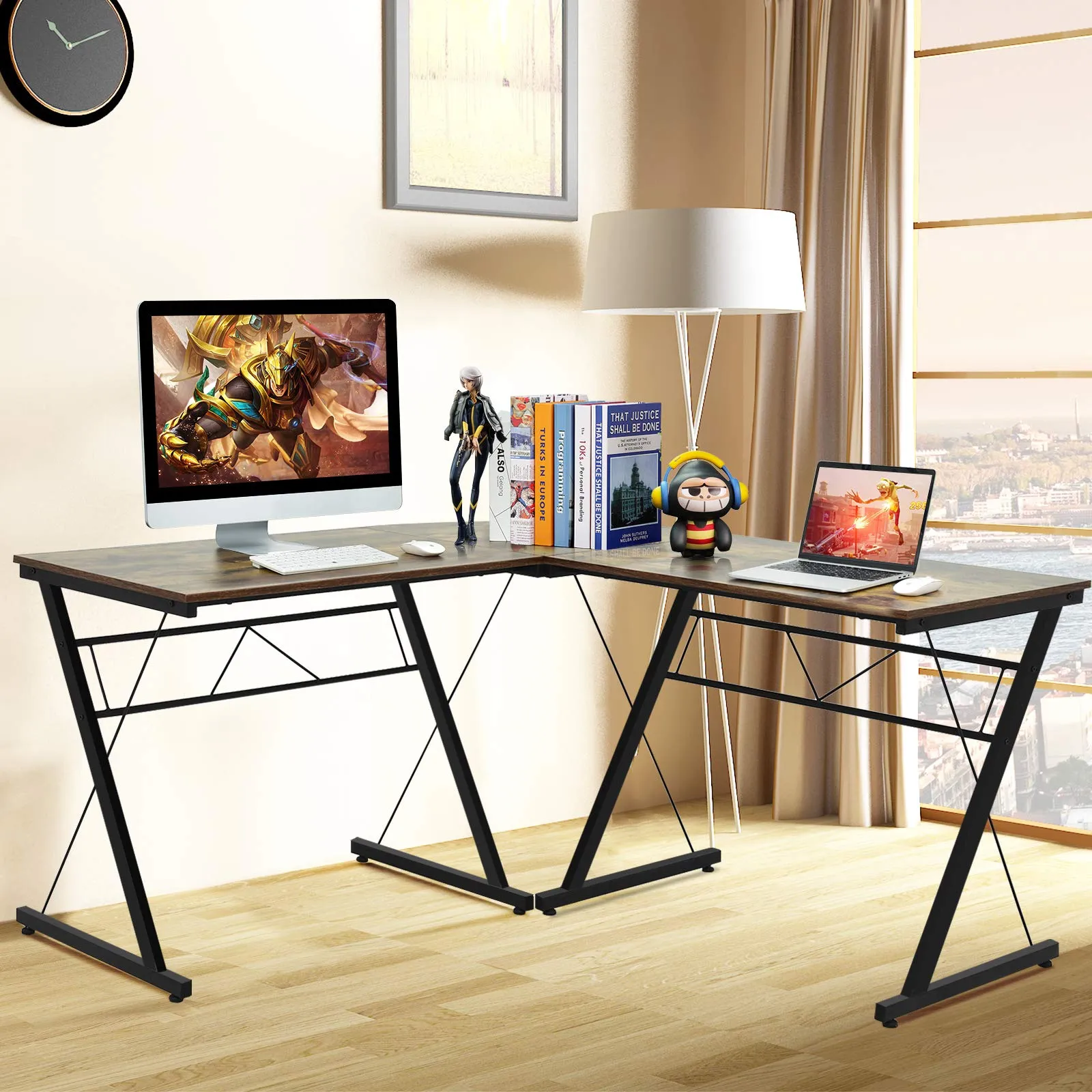 L-Shaped Desk Corner Computer Desk