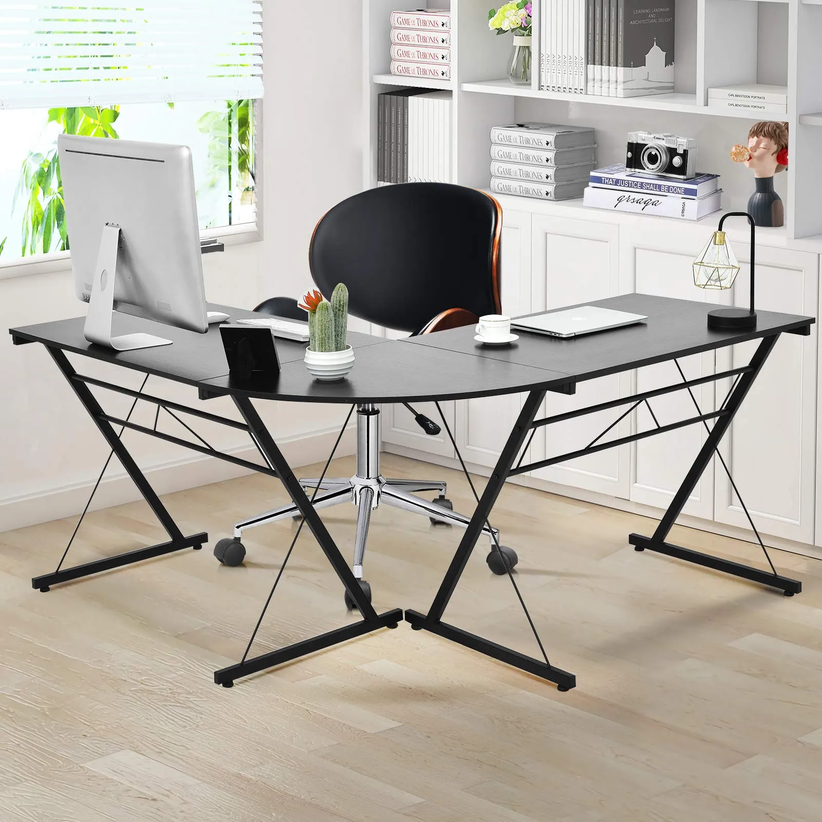 L-Shaped Desk Corner Computer Desk