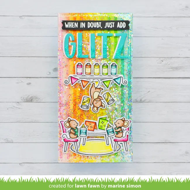 LAWN FAWN: Just Add Glitter | Lawn Cuts Die