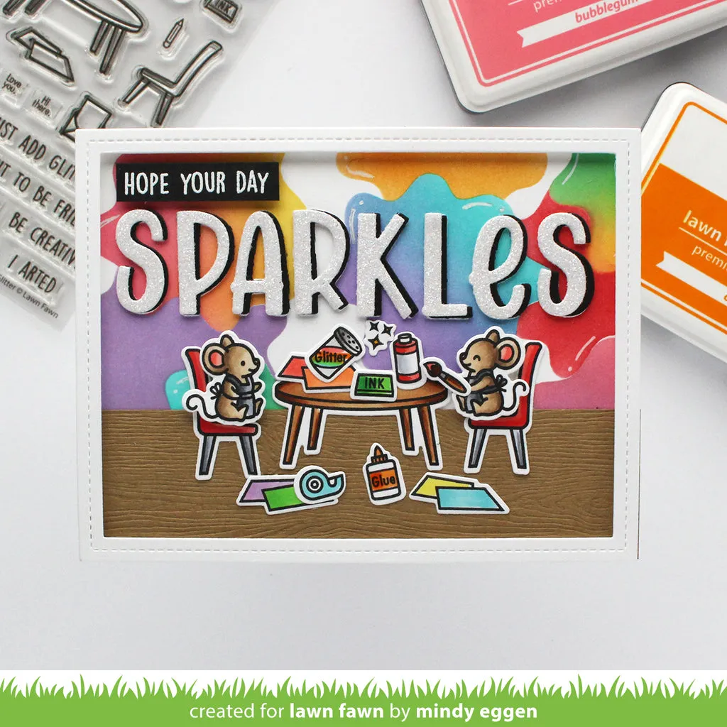LAWN FAWN: Just Add Glitter | Lawn Cuts Die