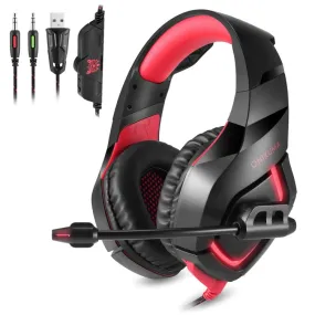LED Illuminated Universal Gaming Headset for PS4, PC, Smartphones, and Tablets