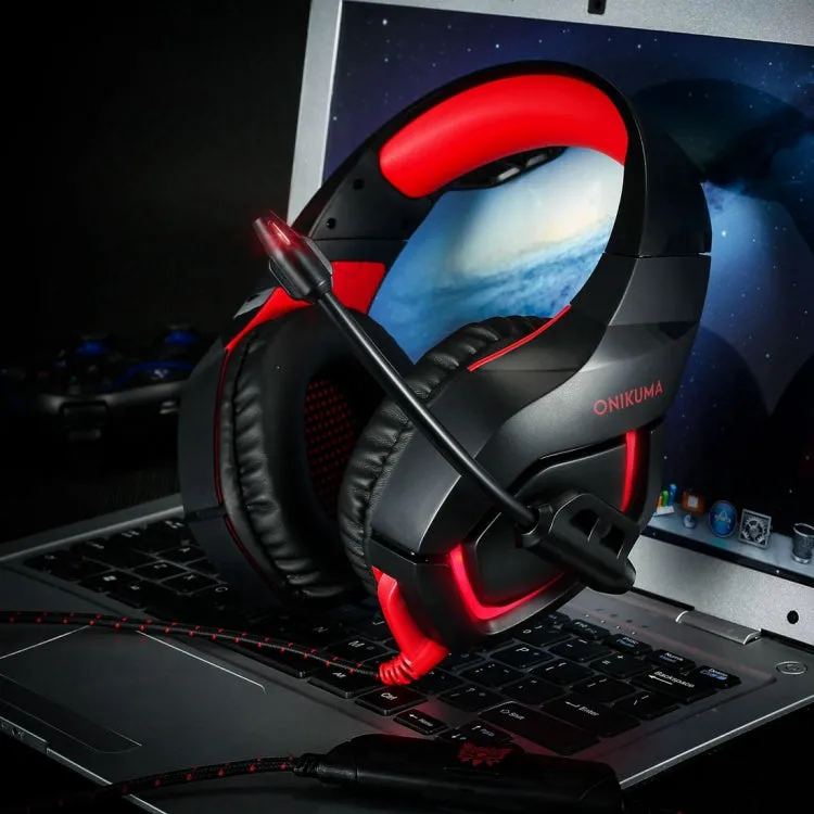 LED Illuminated Universal Gaming Headset for PS4, PC, Smartphones, and Tablets