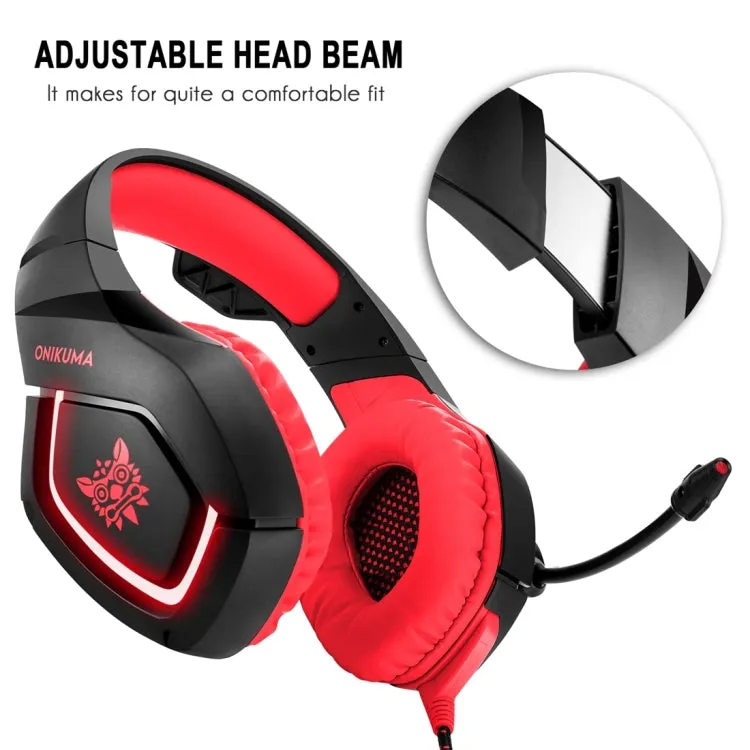 LED Illuminated Universal Gaming Headset for PS4, PC, Smartphones, and Tablets