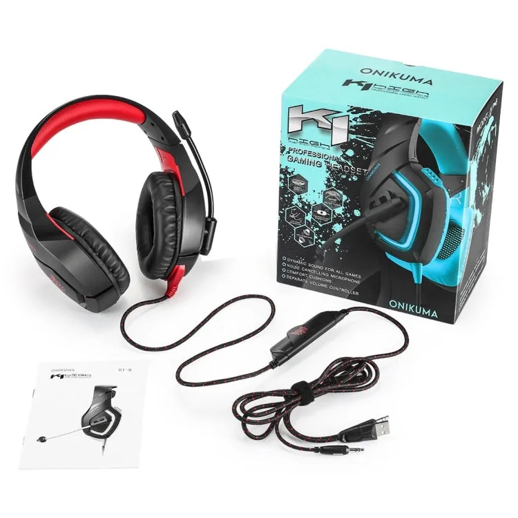 LED Illuminated Universal Gaming Headset for PS4, PC, Smartphones, and Tablets