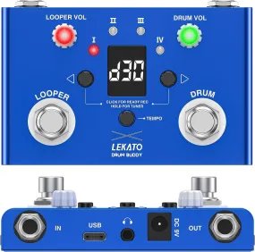 LEKATO Drum Buddy V2 Looper Tuner Drum Effects