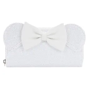 LF Disney Minnie Sequin Wedding ZipAround Wallet