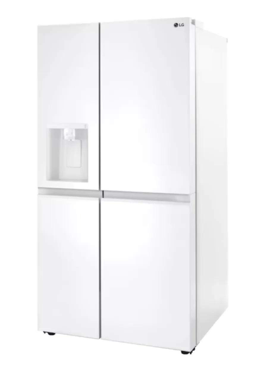 LG 27.2-cu ft Side-by-Side Refrigerator with Ice Maker, water and Ice dispenser (White)