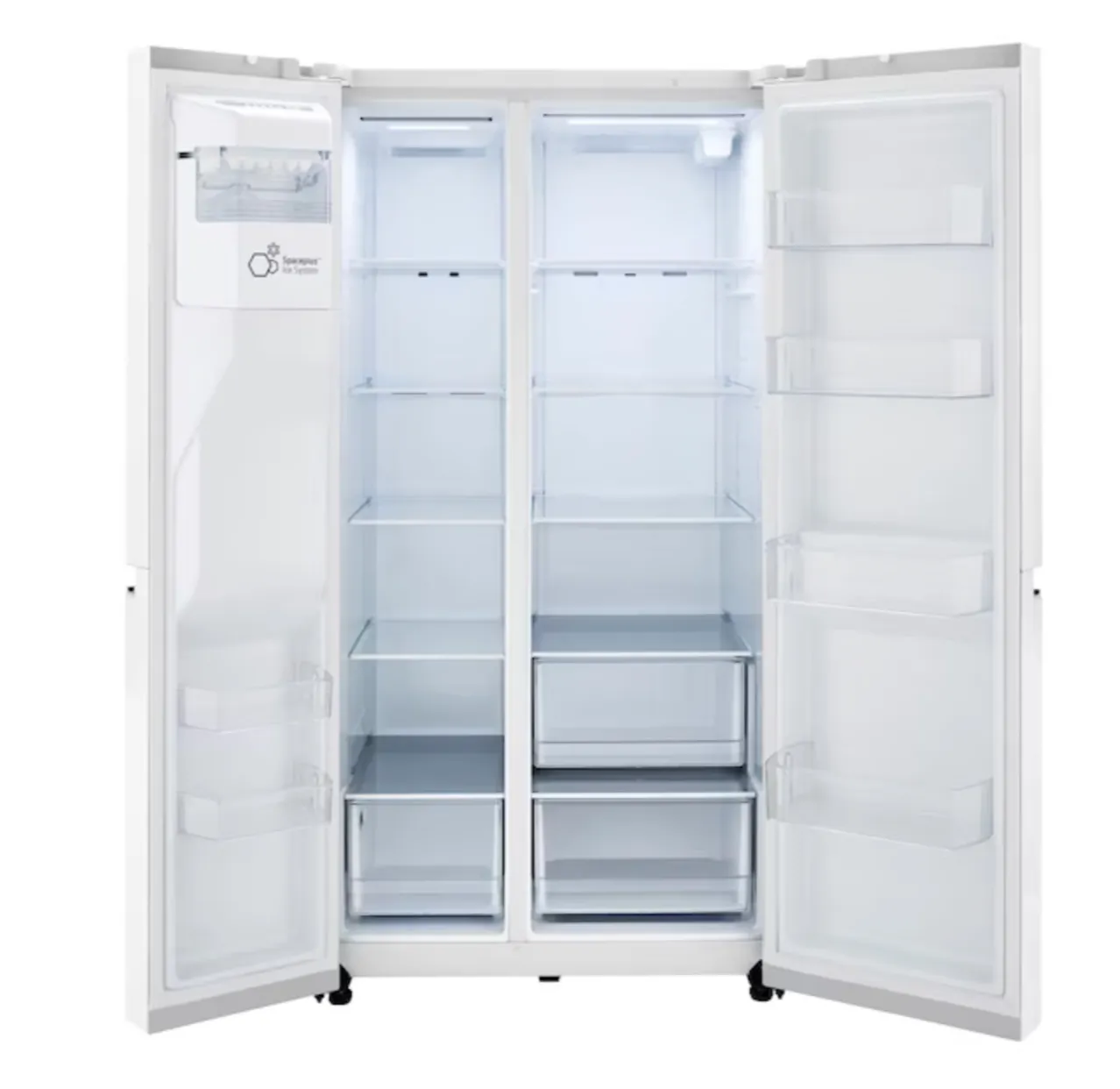 LG 27.2-cu ft Side-by-Side Refrigerator with Ice Maker, water and Ice dispenser (White)