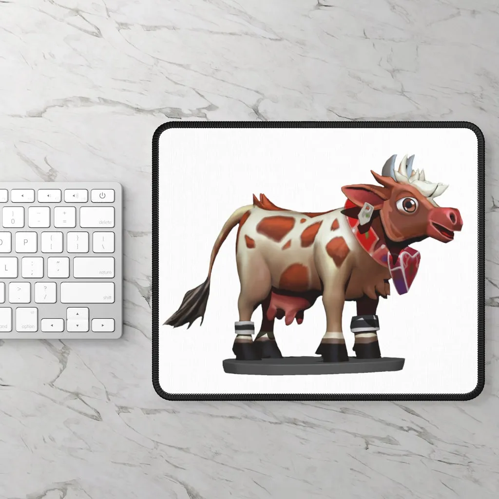 Light Brown Cow Gaming Mouse Pad