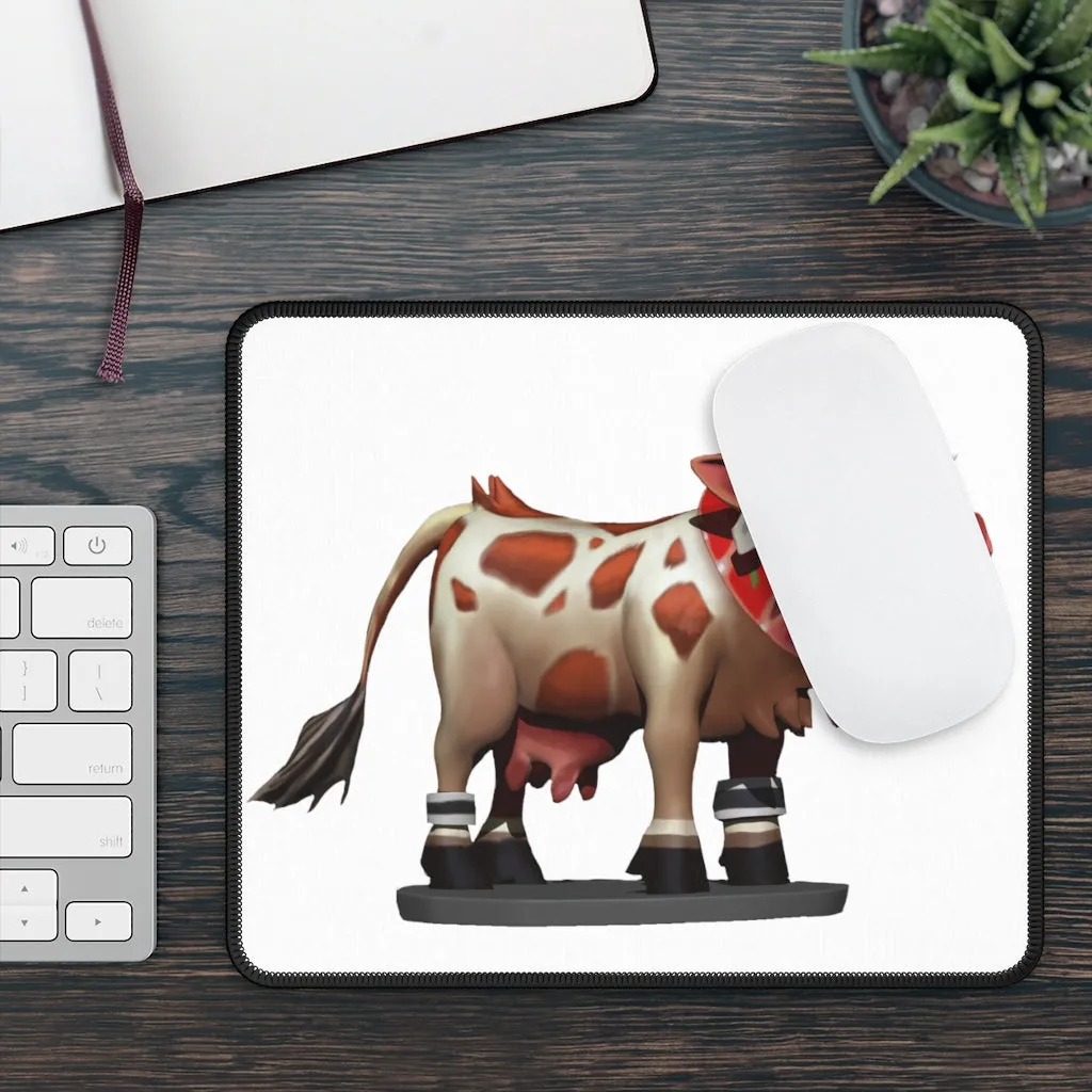 Light Brown Cow Gaming Mouse Pad
