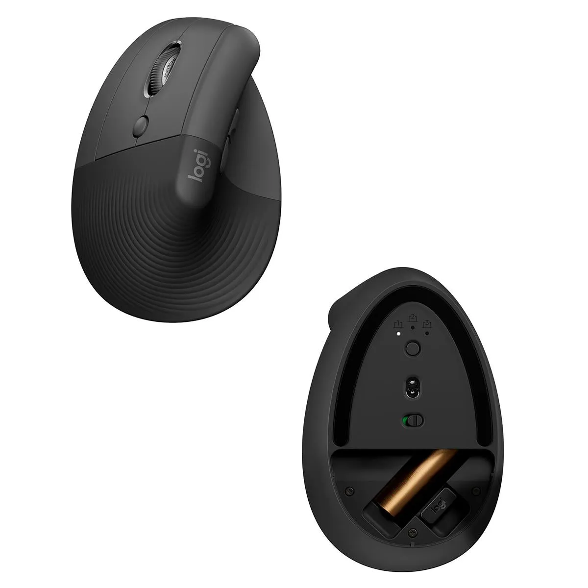 Logitech Lift Wireless Left-Handed Mouse, Graphite