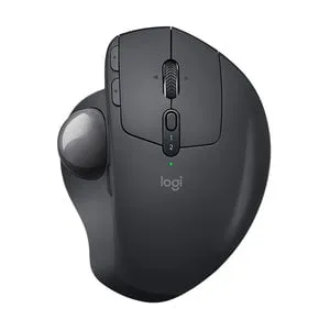 Logitech MX ERGO Wireless Trackball Mouse, Optical, Wireless, Bluetooth/RF, USB, Trackball, 8 Buttons, Right-handed