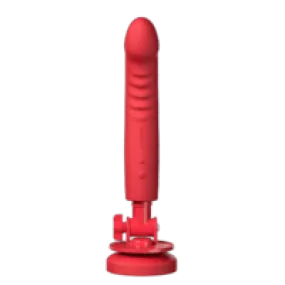 Lovense - Mission 2 App-Controlled Vibrating Suction Cup Dildo (Red)