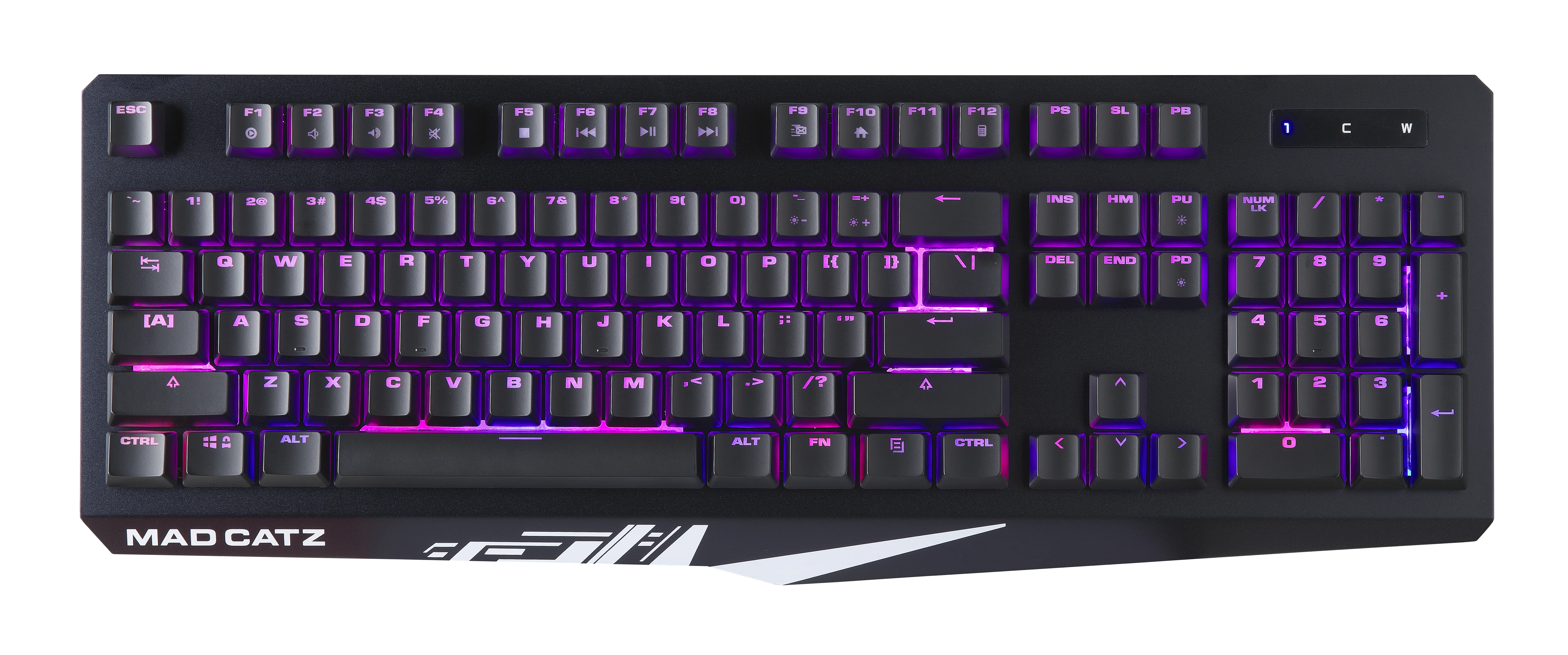 Mad Catz The Authentic S.T.R.I.K.E. 2 Mechanical Gaming Keyboard, Black