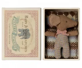 Maileg | Sleepy/Wakey Baby Mouse in Matchbox, Rose