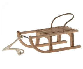 Maileg Wooden Sled, Mouse
