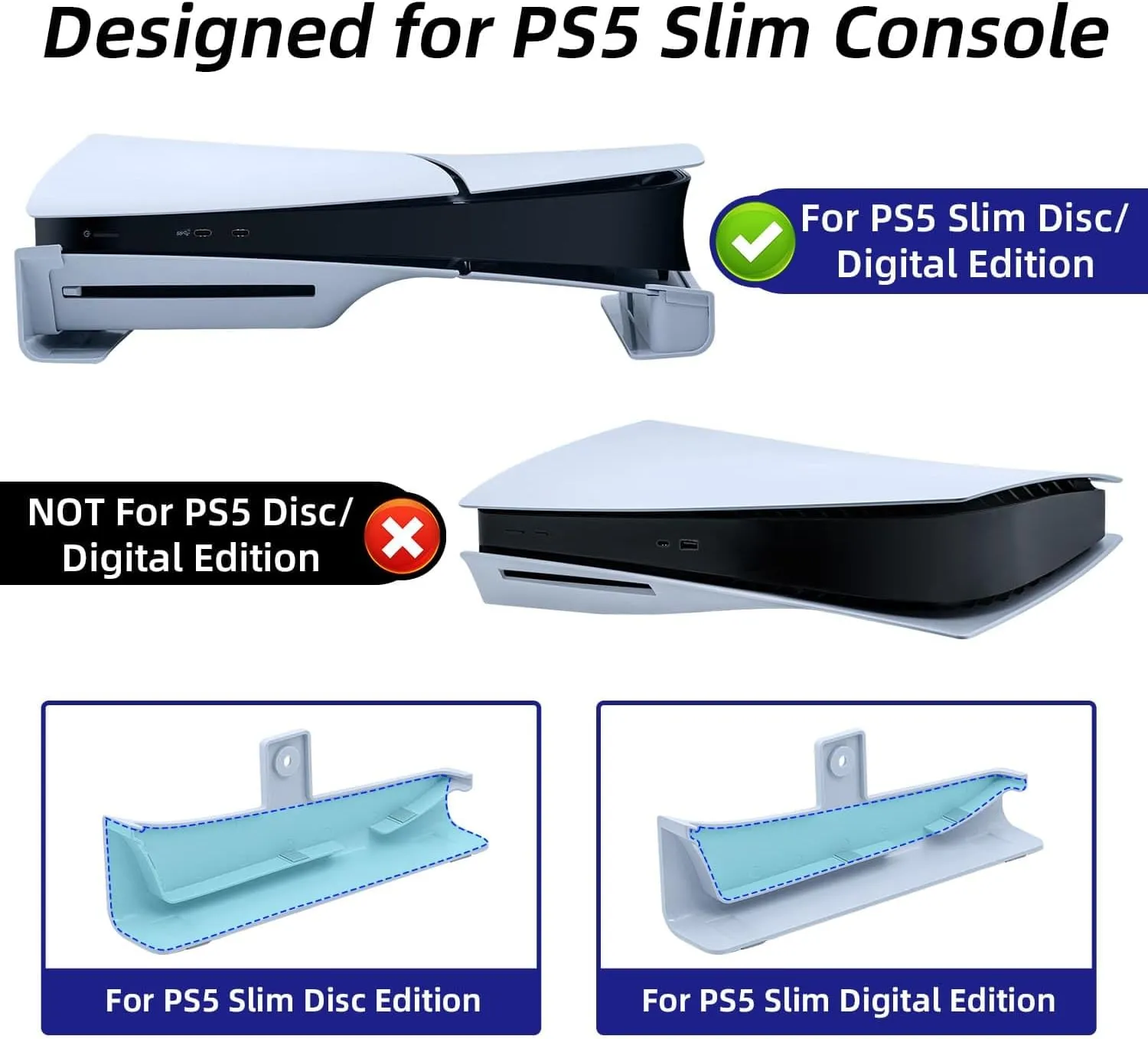 Mcbazel Horizontal Stand for PS5 Slim Console