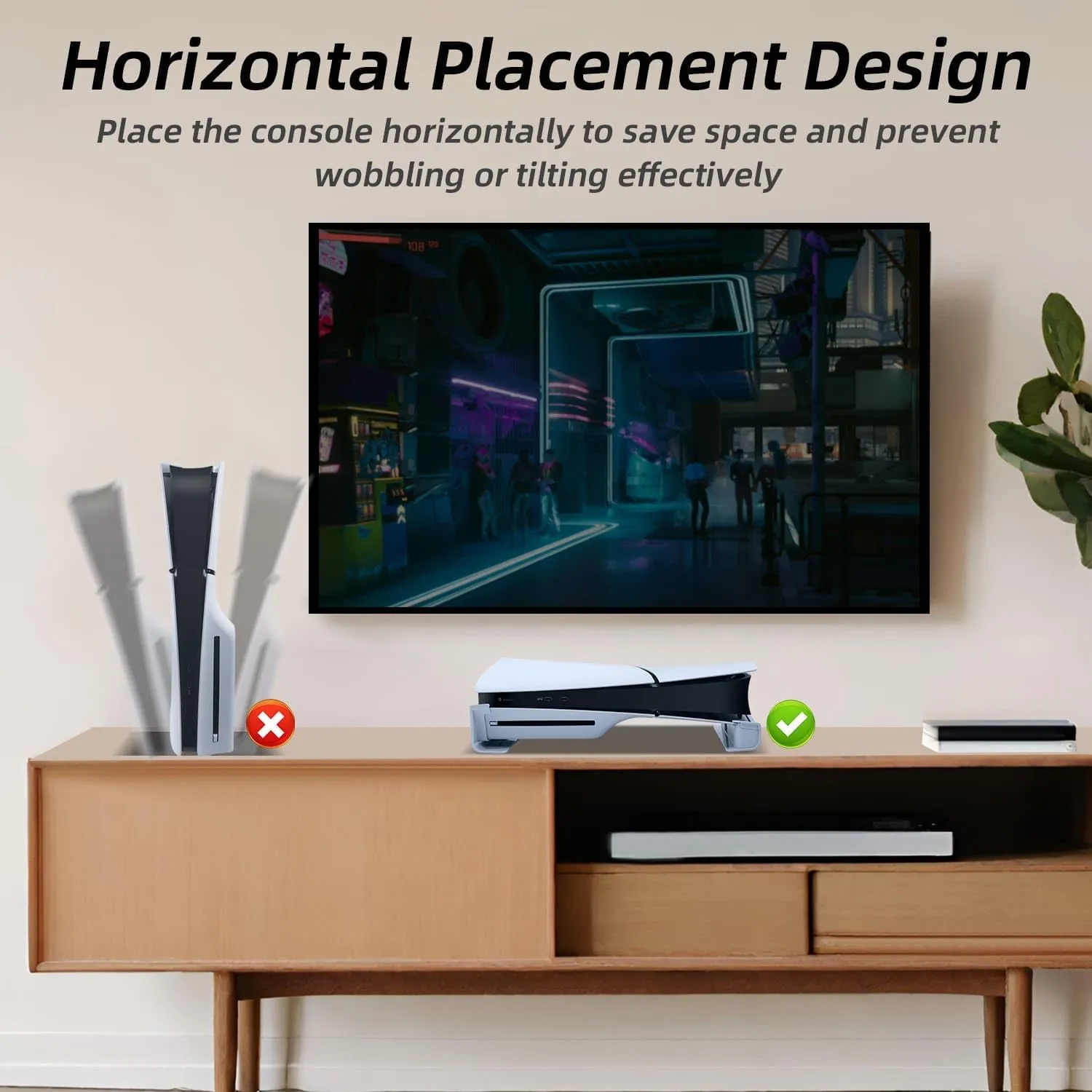 Mcbazel Horizontal Stand for PS5 Slim Console
