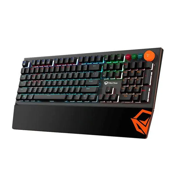 Meetion Detachable Palmrest Mechanical Gaming Keyboard with Type-C Cable English/Arabic-P6I0
