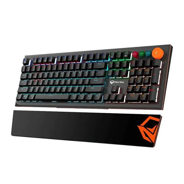 Meetion Detachable Palmrest Mechanical Gaming Keyboard with Type-C Cable English/Arabic-P6I0